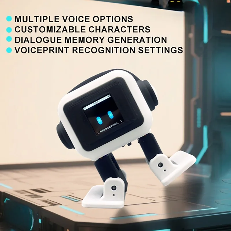 Фото Интеллектуальный робот AI Communication Intelligent Robot ESP32-S3: Умный интерактивный робот для общения и танцев, настольный эмоциональный робот для детей, подарок №4
