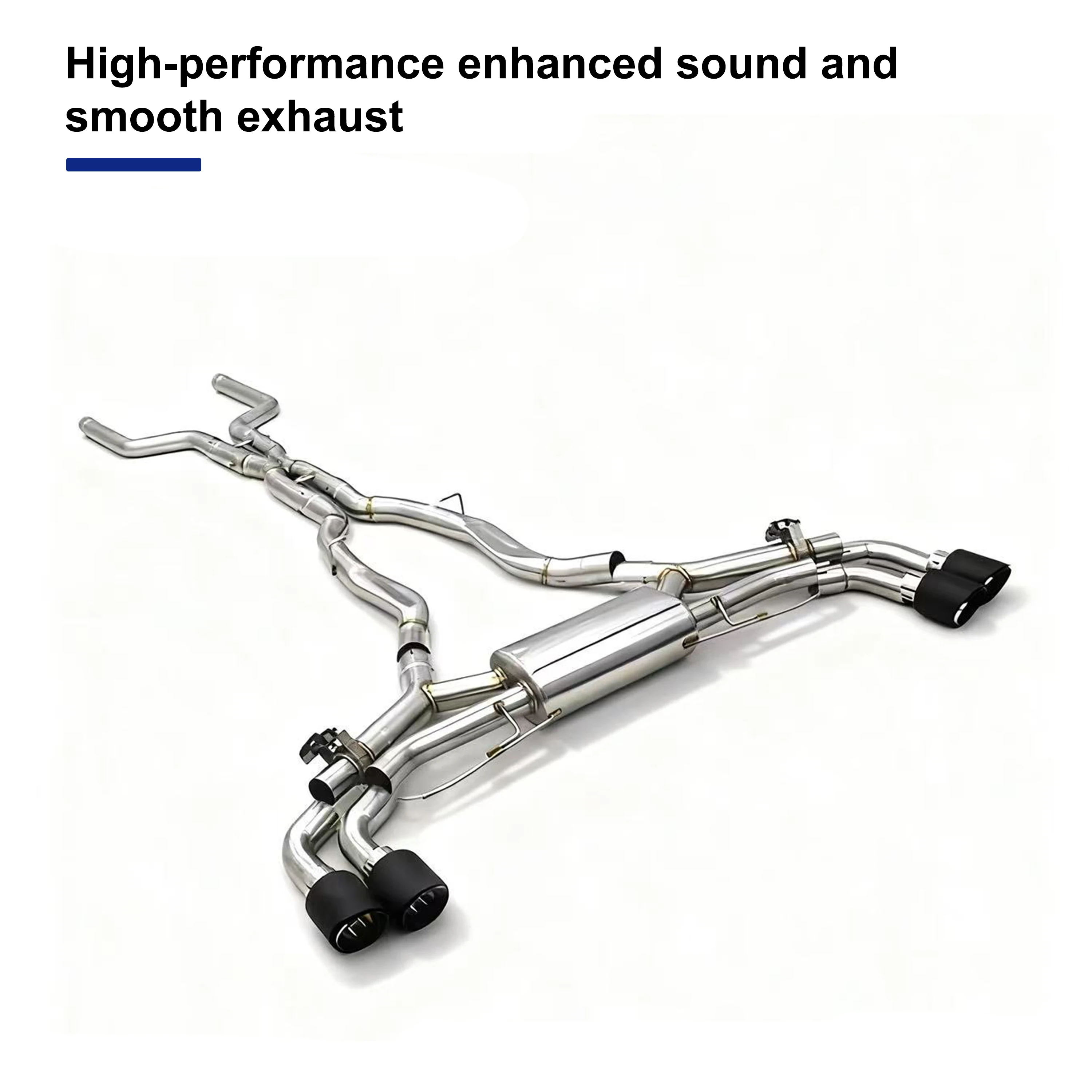 Фото Высокопроизводительный глушитель ACE SUS304 Valvetronic Catback, выхлопная труба для BMW M850 M850i G14 G15 G16 4,4T, выхлопные системы с клапаном №2