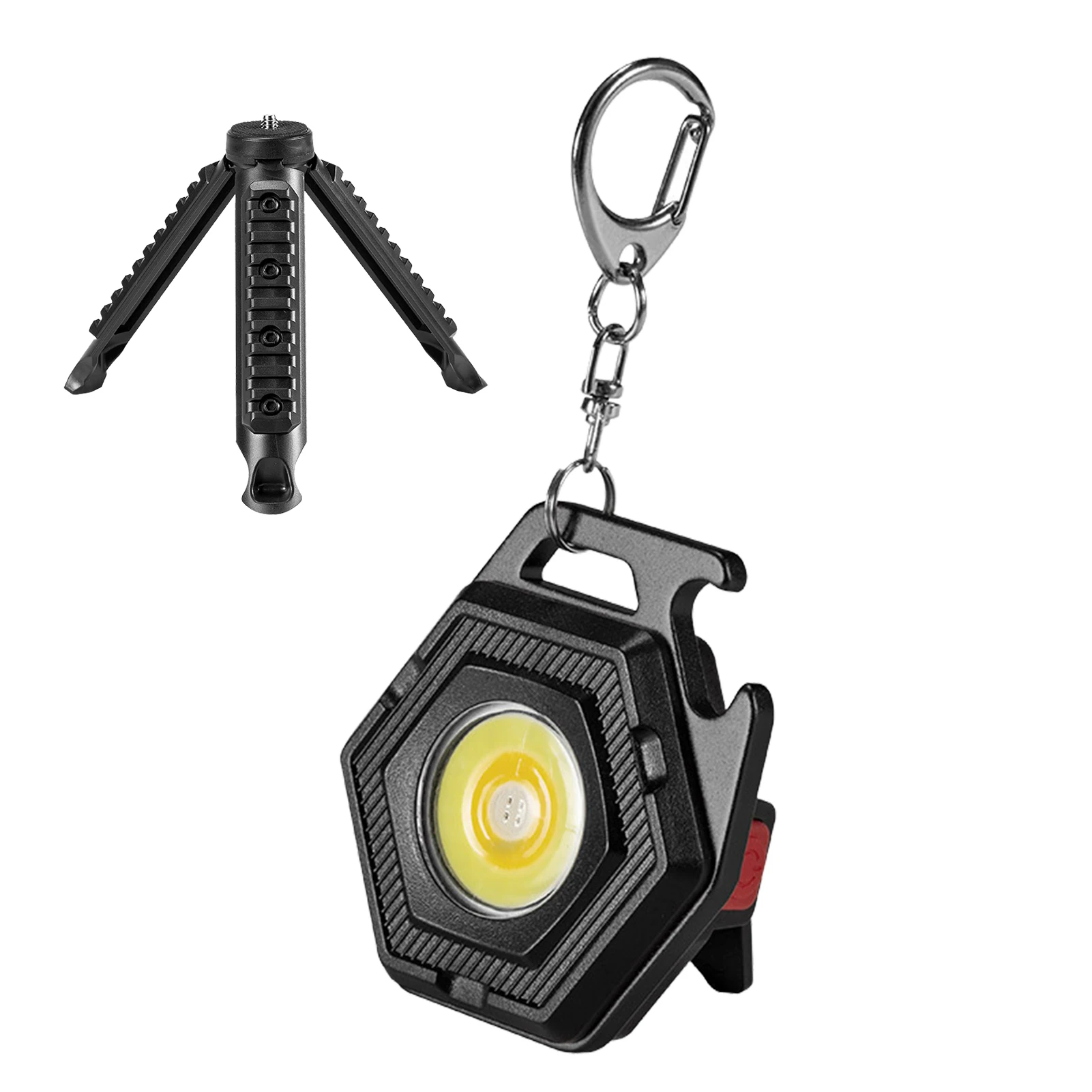 

LED Pocket Flashlight Mini Keychain Flashlight 500Lumens Bright 7 Modes Work Light 500 Lumens High Bright Small Magnet