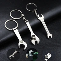 mini wrench keychain portable car metal adjustable wrench bicycle motorcycle auto repair tool mens special keychain gift ys271