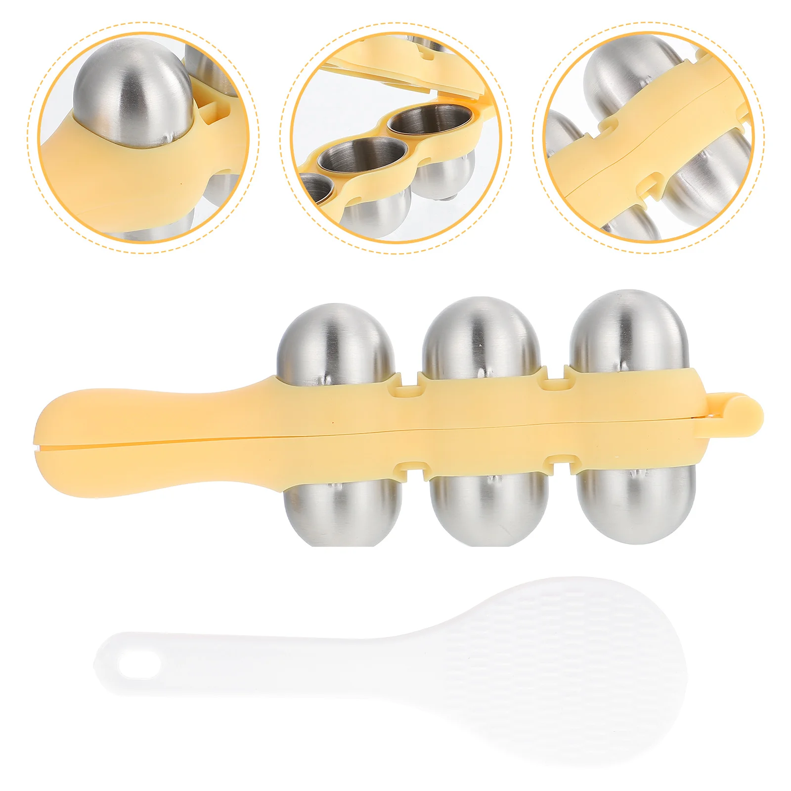 

Para Gelatinas Rice Ball Shaking Scroll Wheel Bento Making Tool Kit Baby