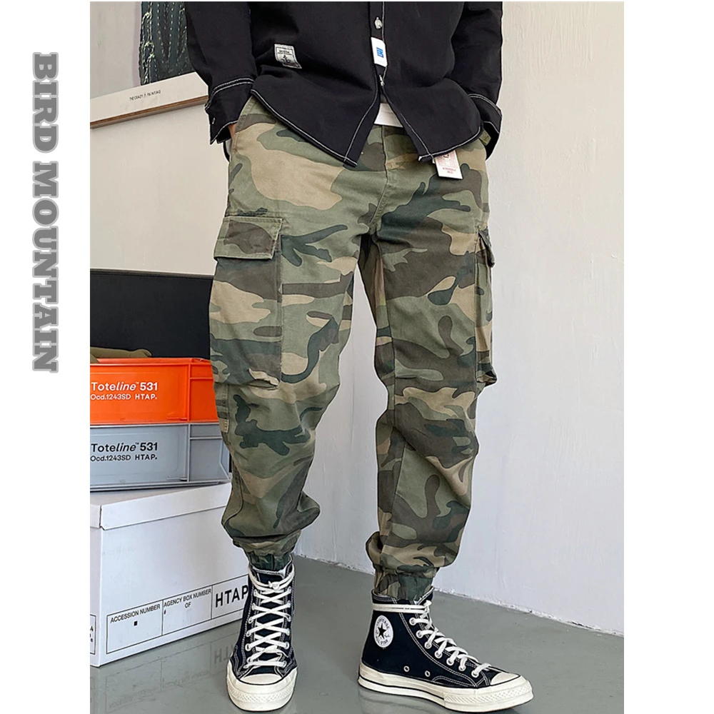 2022 Spring Autumn American Casual High Quality Military Camouflage Cargo Pants Men Clothing Harajuku Tactical Jogging Trousers