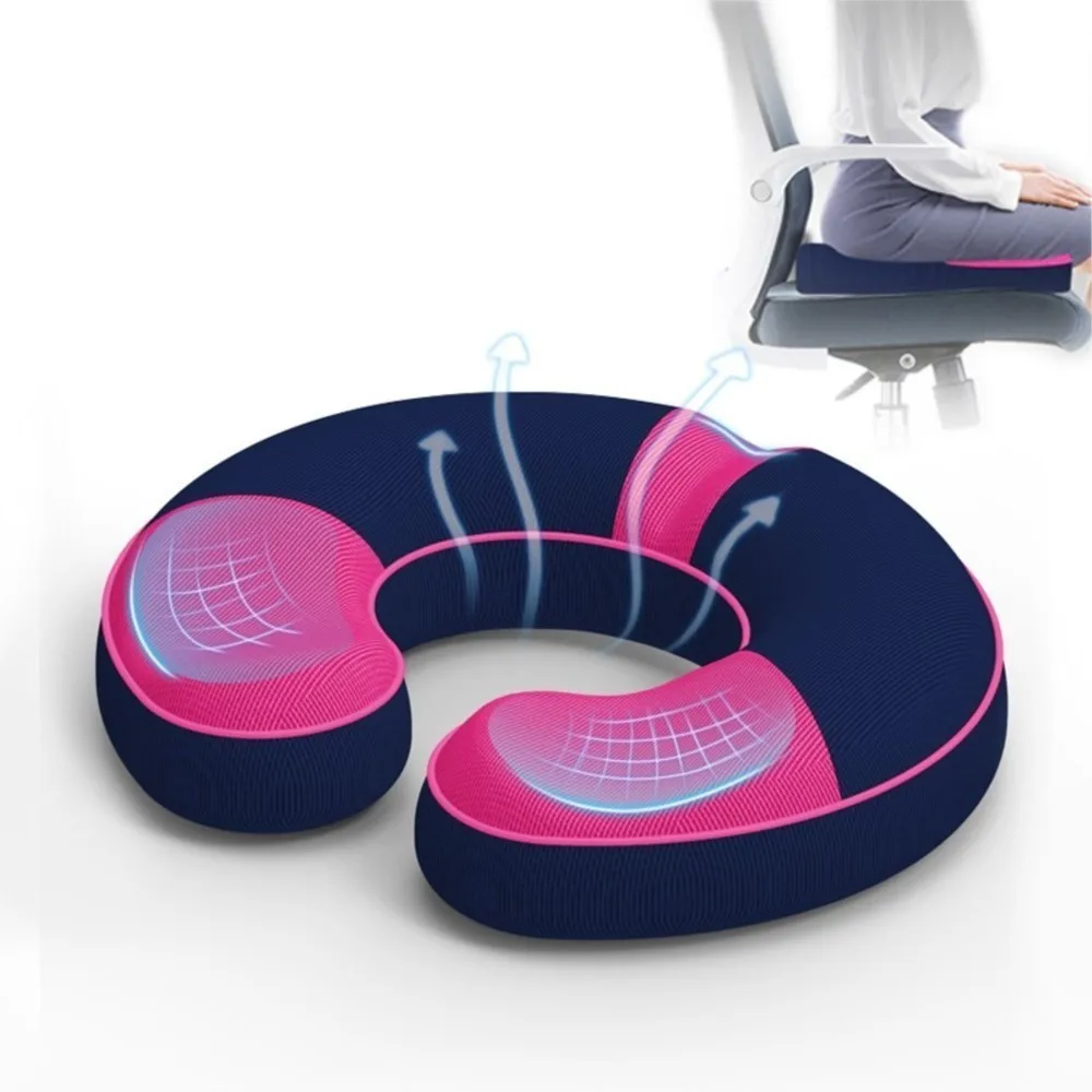 

Purenlatex Orthopedic Hemorrhoid Treatment Pillow Memory Foam Cushion for Coccyx Pain Relief Donut Pillow for Home Office Car