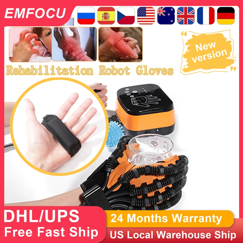 

EMFOCU Rehabilitation Robot Glove Hand Device for Stroke Hemiplegia Hand Recovery Finger Trainer Surgery Recovery For Gift