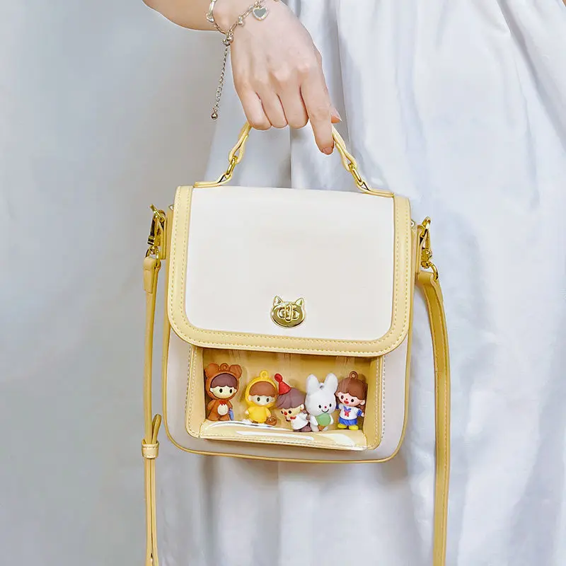 

Xiuya Kawaii Ladys Messenger Bag Summer 2022 Trendyol Cute Shoulder Bag Casual Sweet Cover Pu Leather Handbags for Women