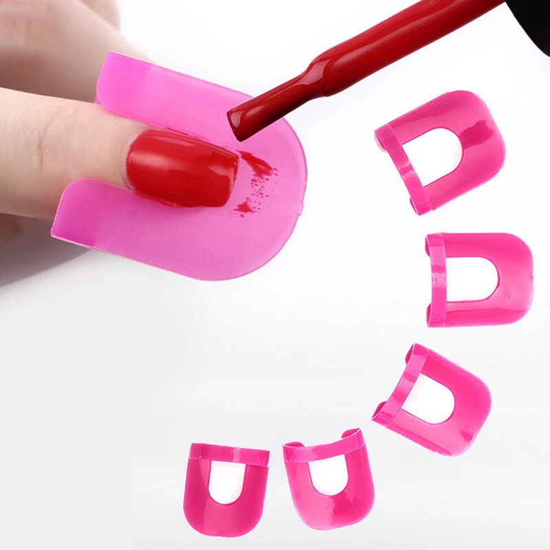 

26 шт./компл. 10 размеров G изогнутая форма защита для ногтей покрытие для пальцев Защита от протекания французские Наклейки Инструменты для м...