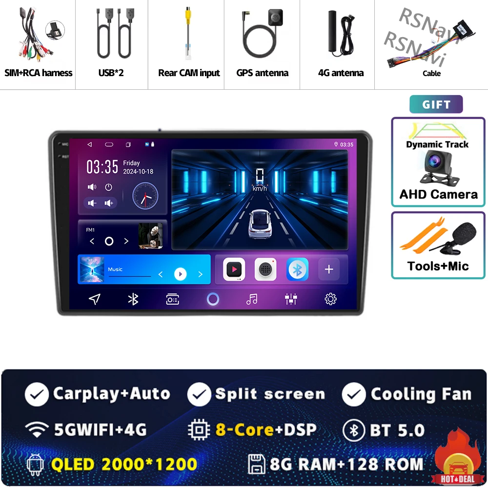 

Android 15 для Hyundai i40 2011-2019 2K QLED Android Автомобильный радиоприемник Мультимедийный видеоплеер GPS AI Голосовой CarPlay 4G Стерео