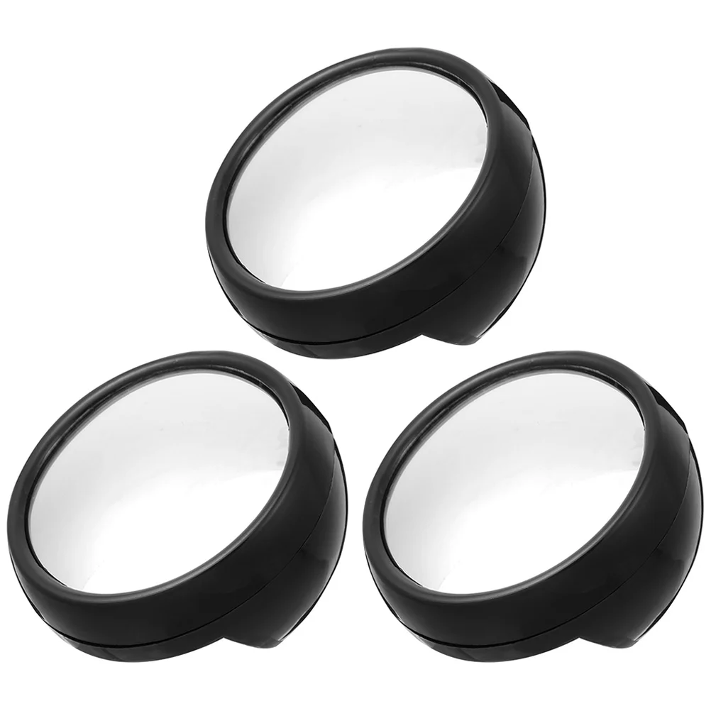 

3 Pcs Computer Mirror Convex Indoor See You Desk Accessories Cabinet Monitor Mini Laptop Acrylic Lens Room Work Lcd