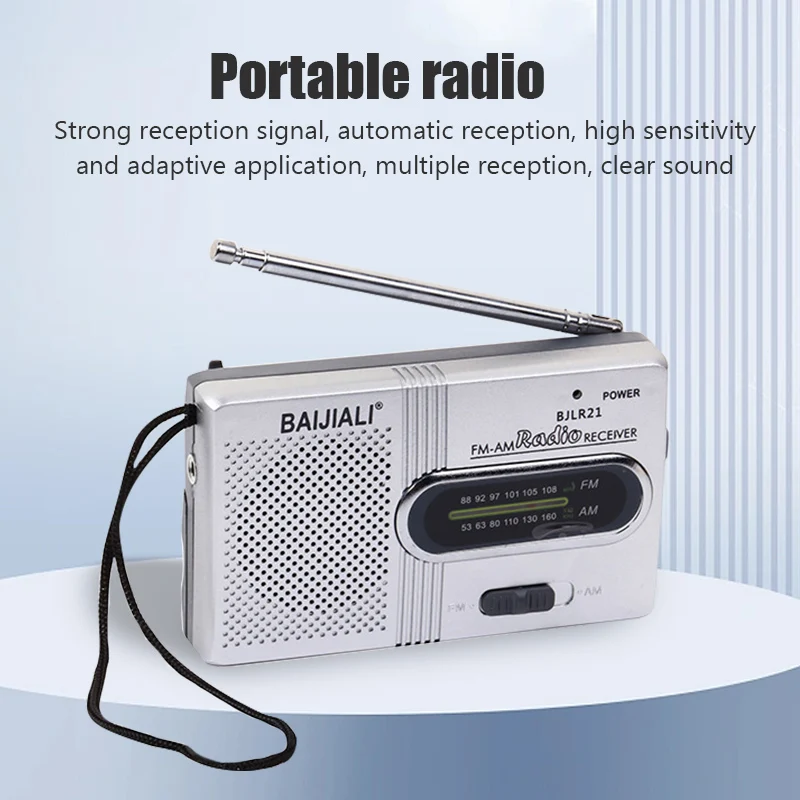 AICSRAD Портативное радио AM FM