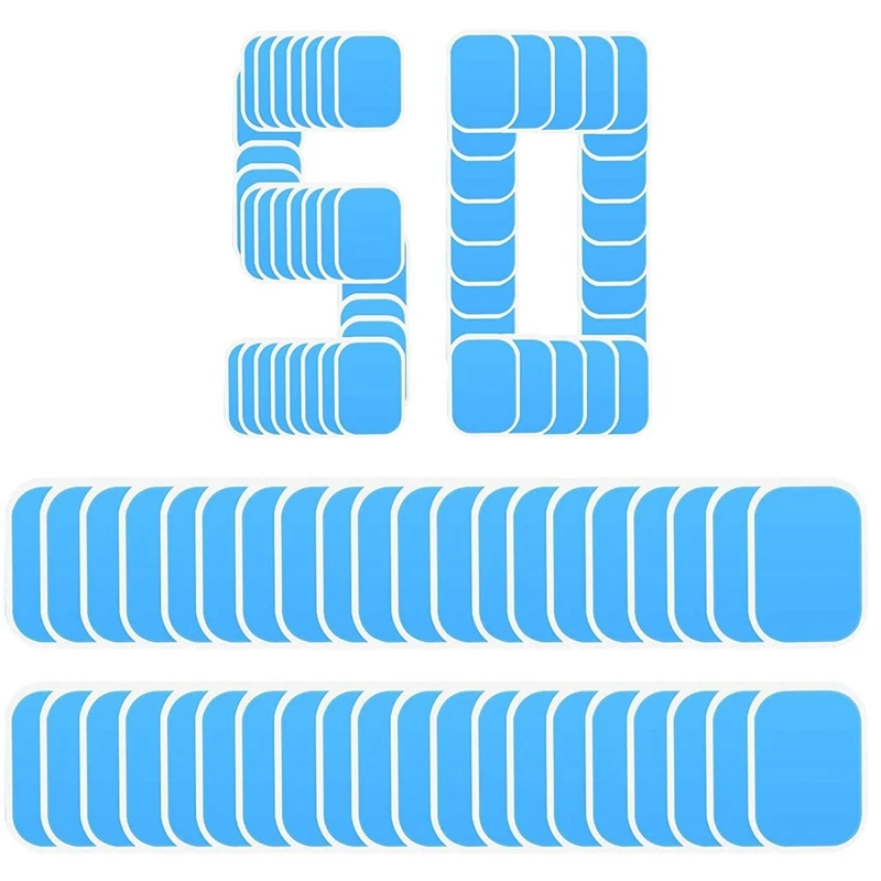

50 Pcs Pads Abs Trainer Replacement Gel Sheet For EMS AB Trainer, Waist Trimmer Belt, ABS Toner Body Muscle Trainer SP4