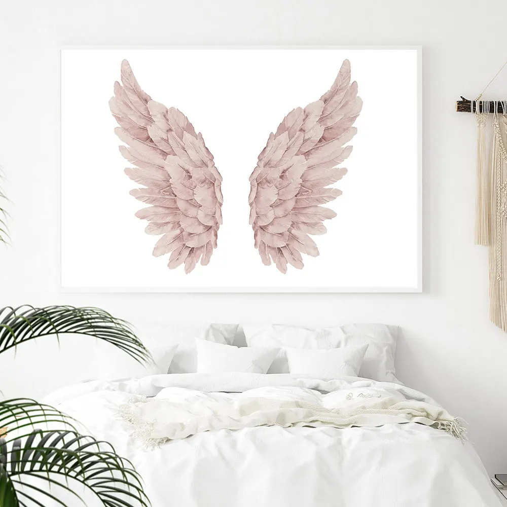 

Abstract Watercolor Wings Painting Minimalist Wall Art Decor Feminin Canvas Artwork Picture For Living Room Cuadros Decorative