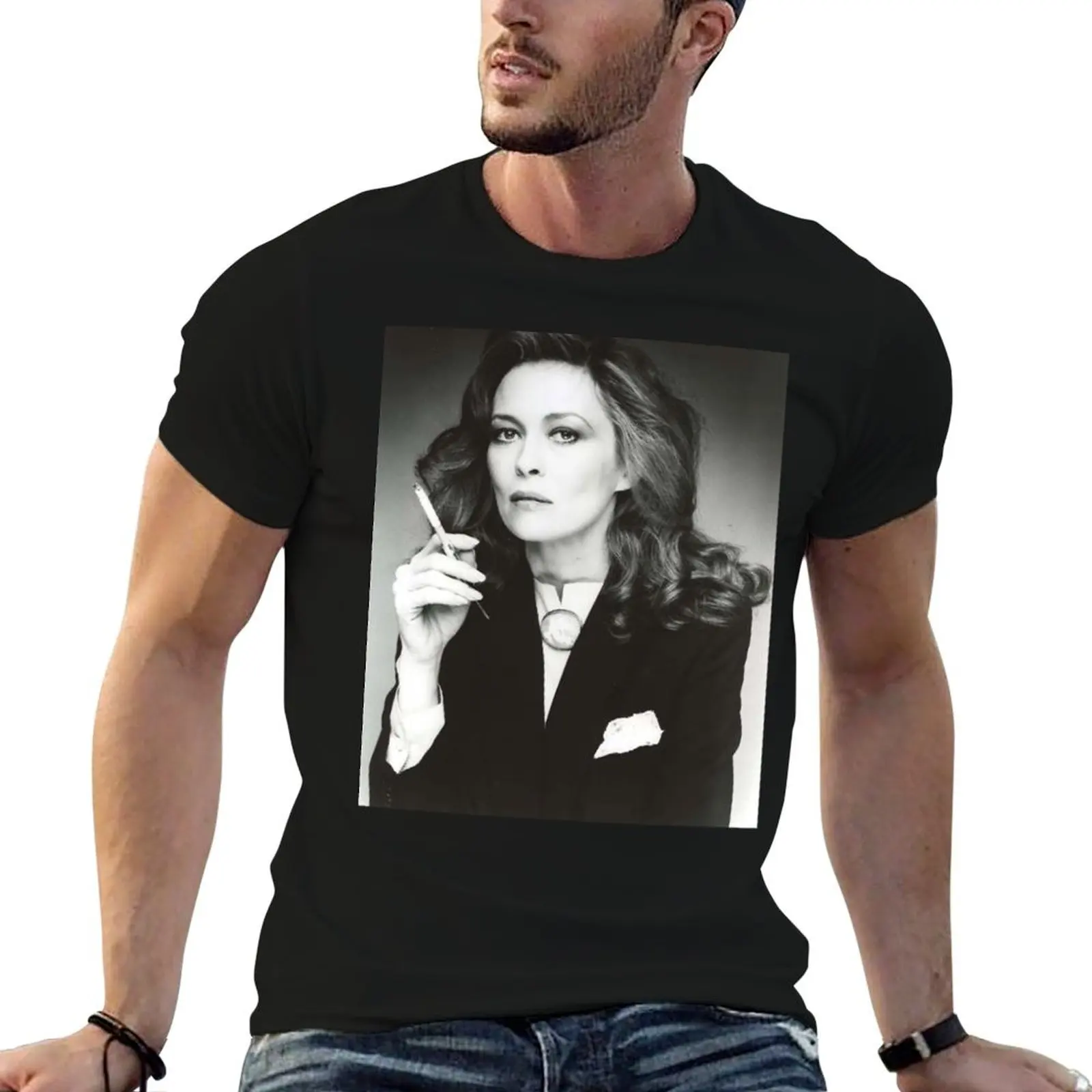 Футболка faye dunaway дым кавайная одежда в стиле хиппи футболка с рисунком аниме