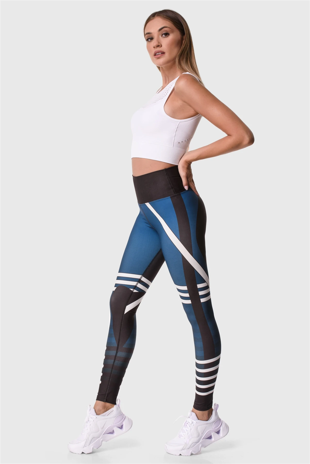 Superstacy Digital High Waist Patterned Fitness Leggings