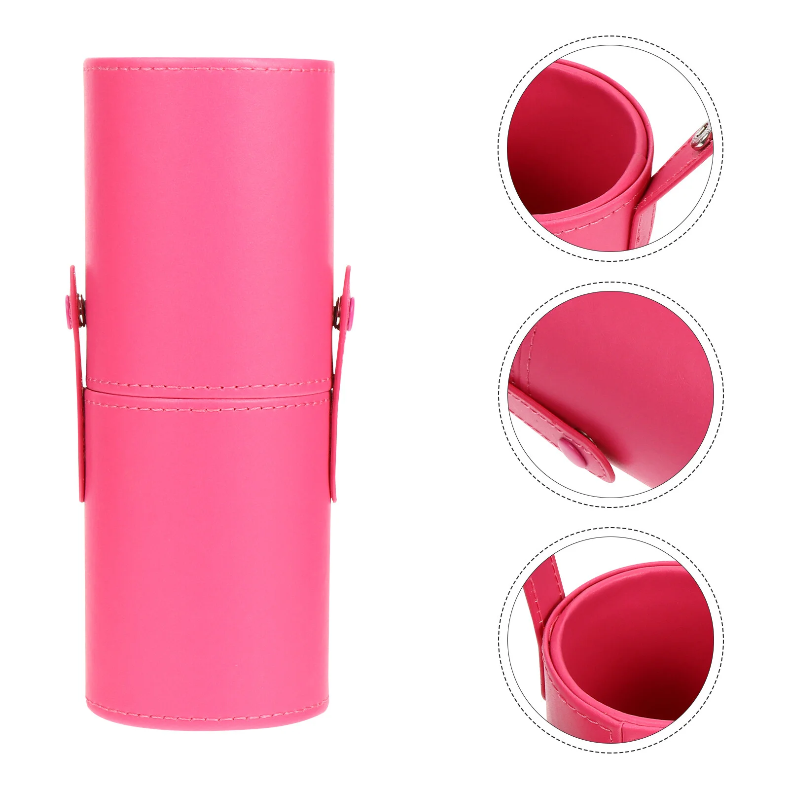 

Organizer Case Eyelash Brush Container PU Remote Control Holder Bucket Travel