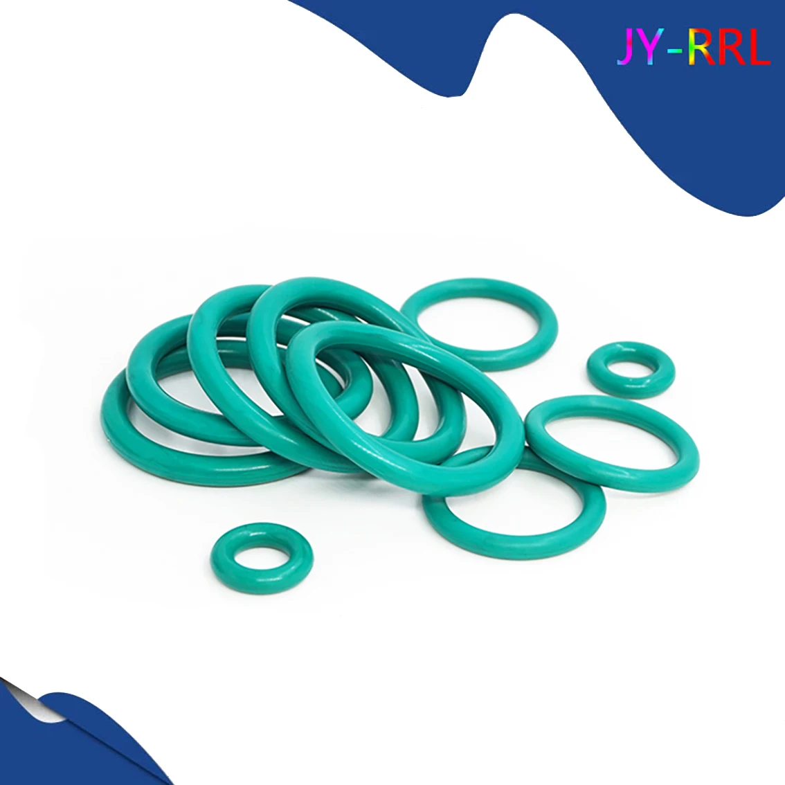 Green FKM Thick CS 3.55mm Rubber Ring O Rings Seals ID 8/9/10/11/12/15/20-97.5mm O Ring Seal Gasket Fuel Washer