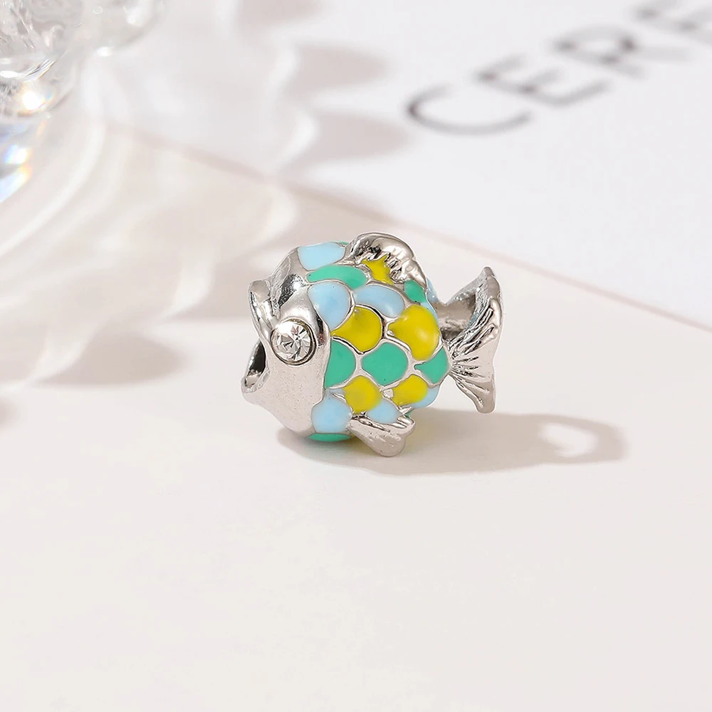 Pendentif en argent regardé 925 pour femme, goutte à goutte d'huile de poisson mignon, pendentif visage souriant, bracelet de personnalité exécutif bricolage, cadeau de fête d'anniversaire