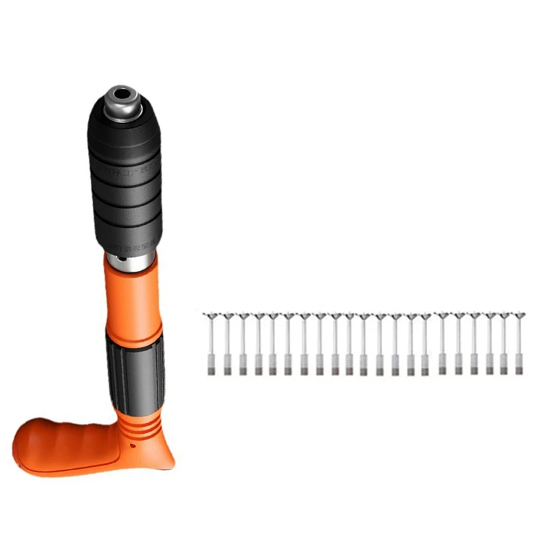 

1Set Mini Nailing Machine Set Woodworking And Decoration Integrated Air Nailer For Woodworking Decoration 100 Nails