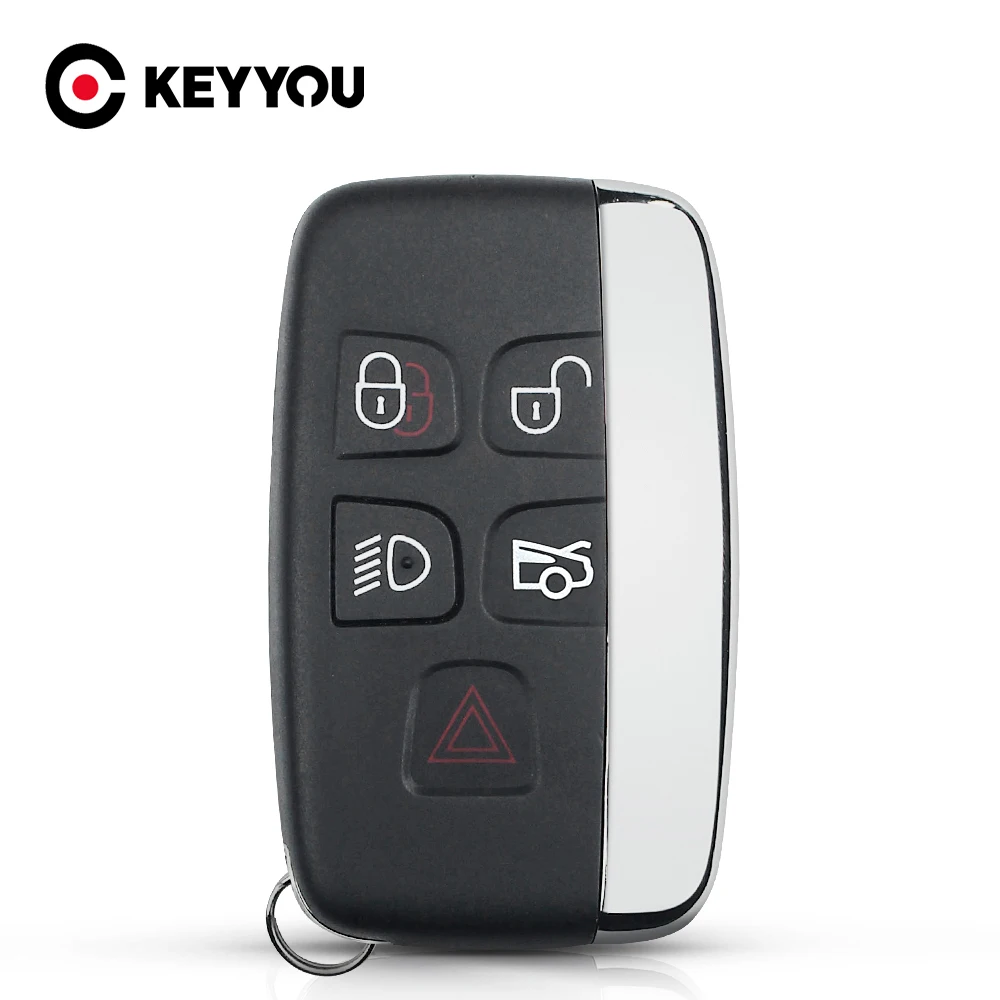 KEYYOU For Land Rover Discovery 4 Sport Evoque Vogue For Range Rover For JAGUAR XE XF Remote 5 Buttons Car Key Shell Smart Case