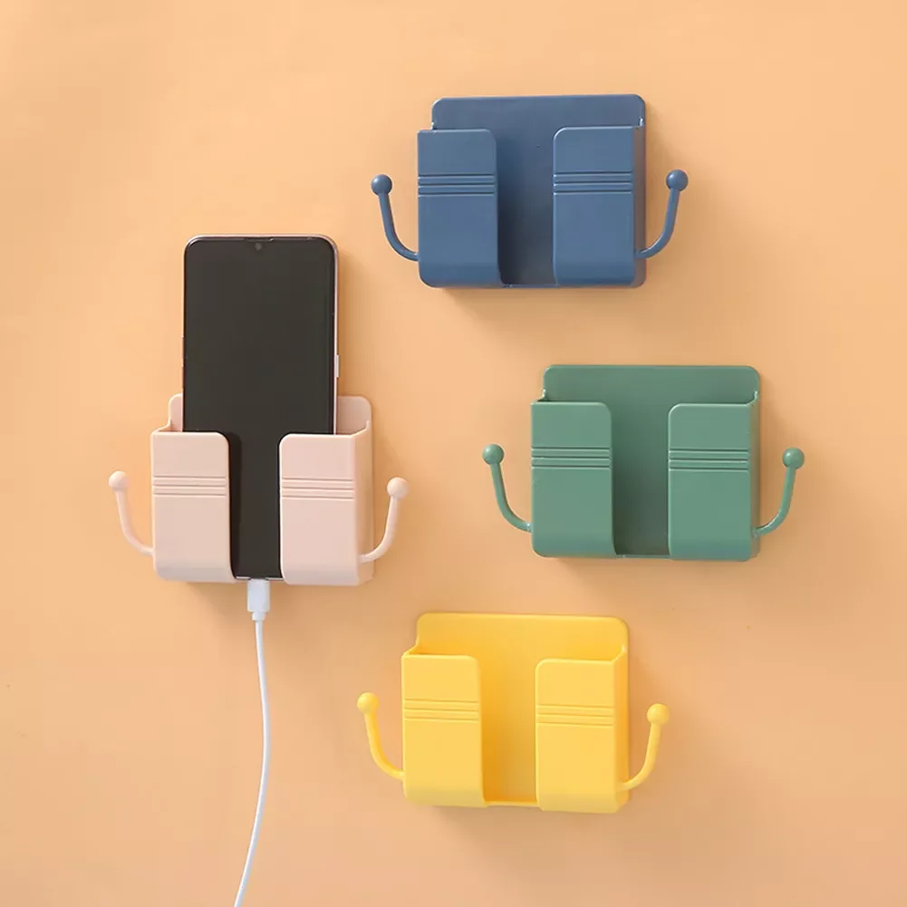 

Wall Mounted Organizer Air Conditioner TV Remote Control Storage Box Mobile Phone Charging Plug Wall Holder Stand Rack Bracket
