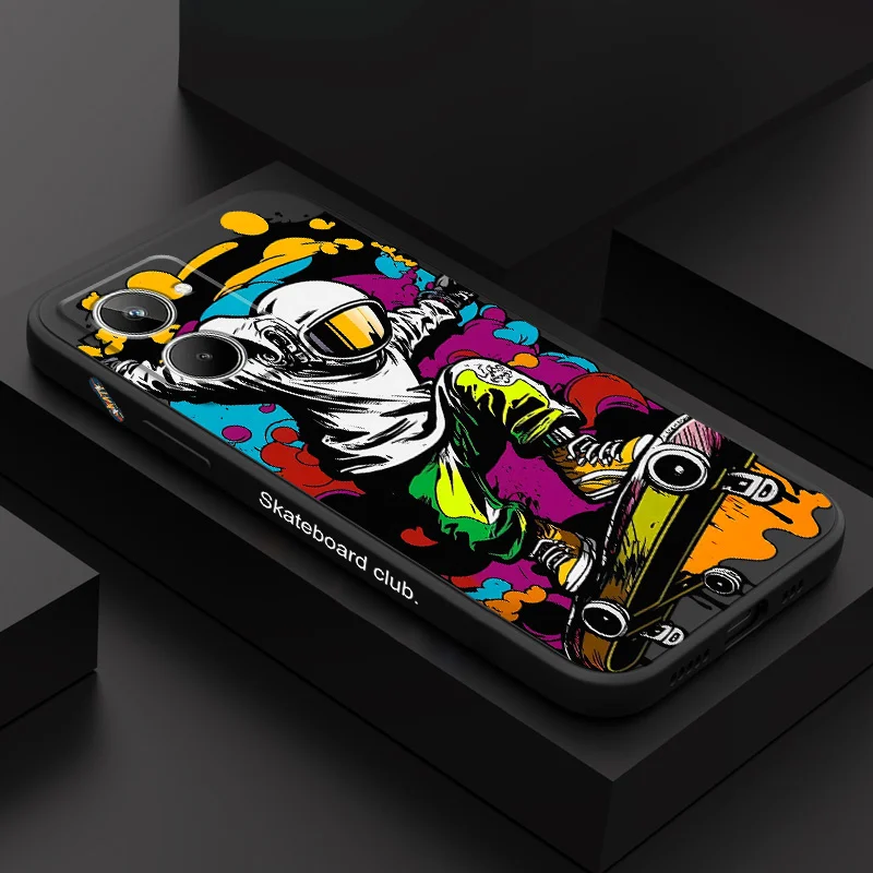 

Cool Skateboard Phone Case For OPPO Realme 10 10T 9 9i 8 8i 7 7i 6 Pro Plus C30 C31 C35 C1 C11 C12 C15 C20 C21Y C25 C25S Cover