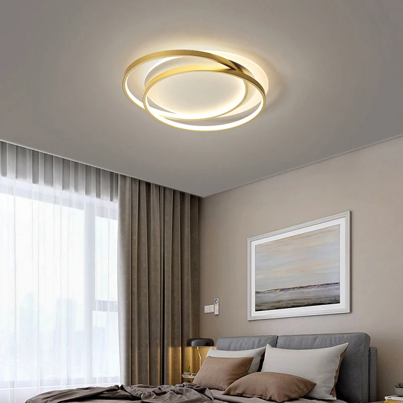 

Круглый светодиодный потолочный светильник, современные люстры в скандинавском стиле, лампа переменного тока 110 В 220 В, светильник щение, домашний декор для гостиной, спальни, кухни