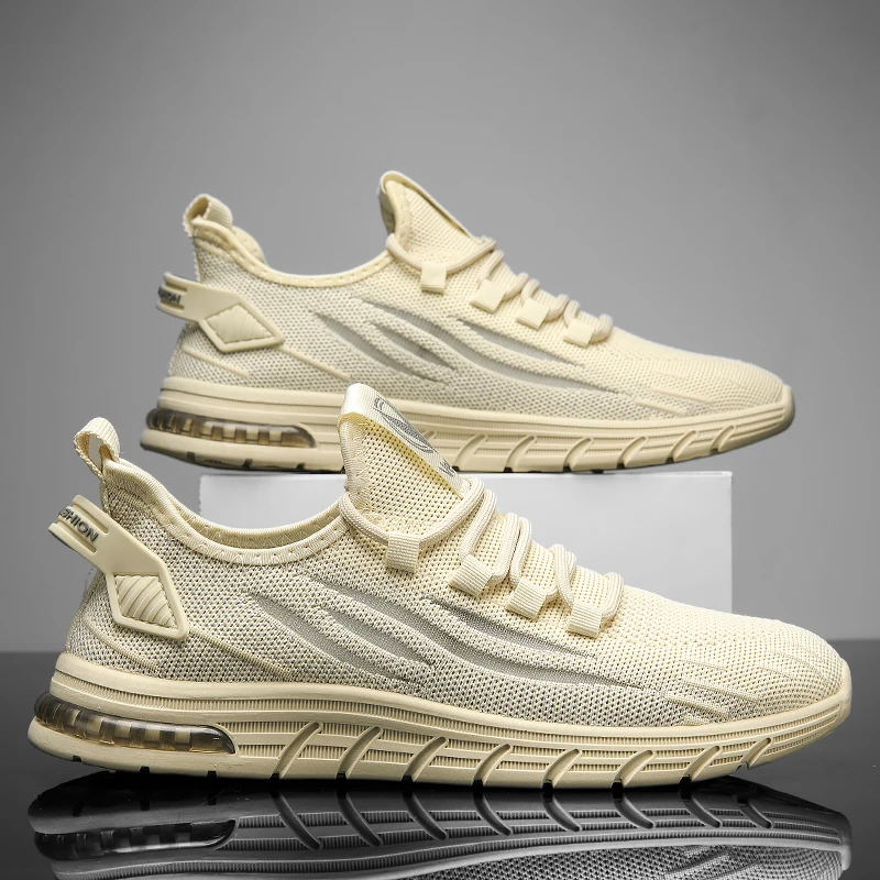 

New 2023 Men Running Shoes Breathable Outdoor Sports Shoes Lightweight Sneakers for men Comfortable Athletic Training Footwear