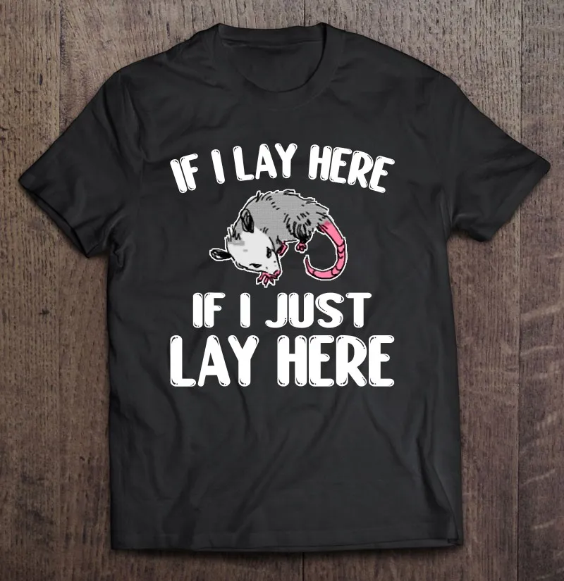 

Футболка мужская оверсайз с надписью «If I Just Lay Here»