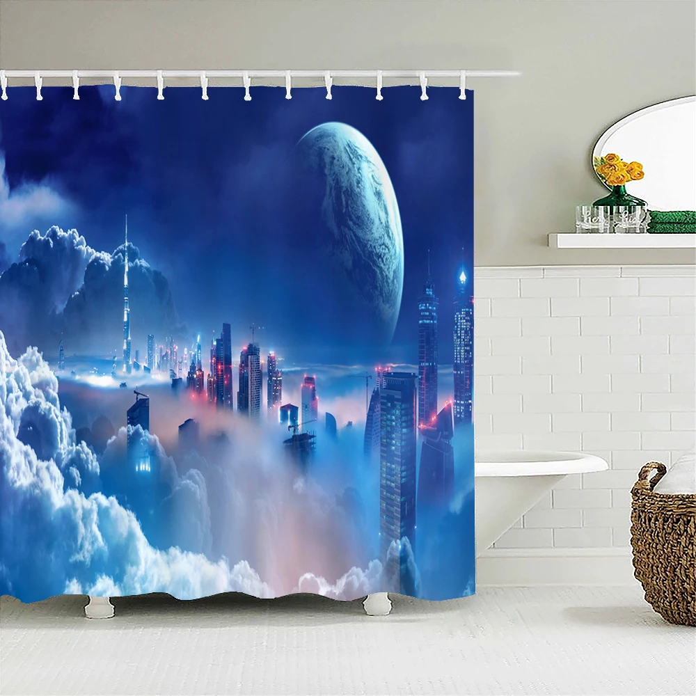 Штора для душа с изображением лондонского моста Нью-Йорка |