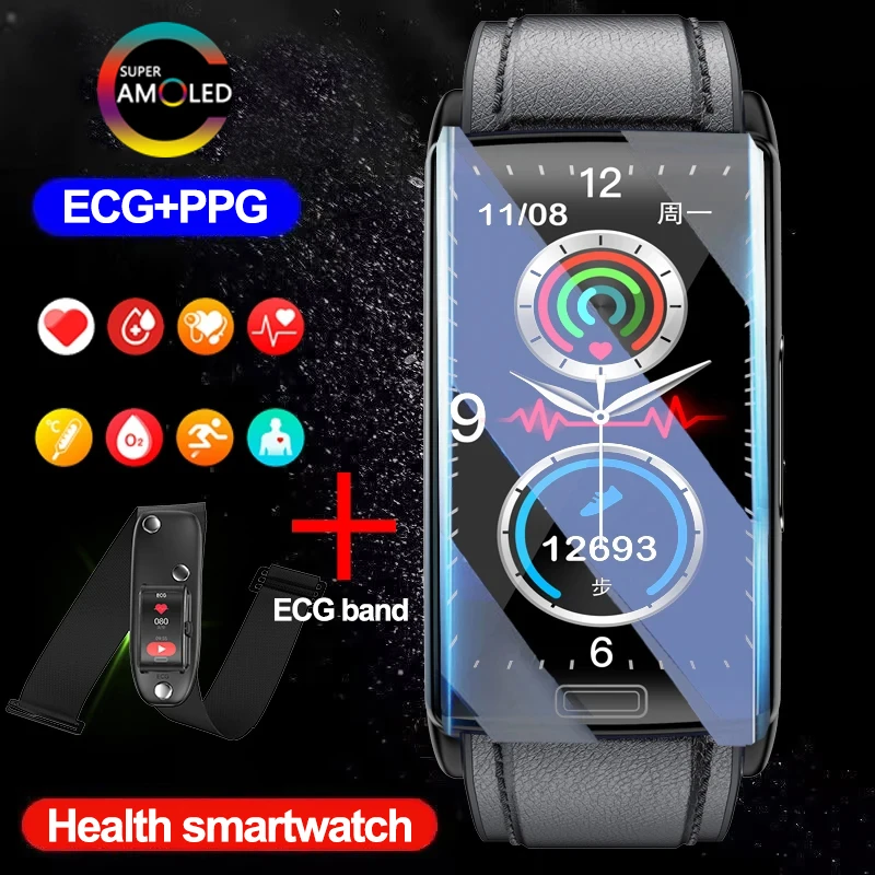 Новинка 2024 смарт-браслет с сахаром в крови IP68 Водонепроницаемые спортивные