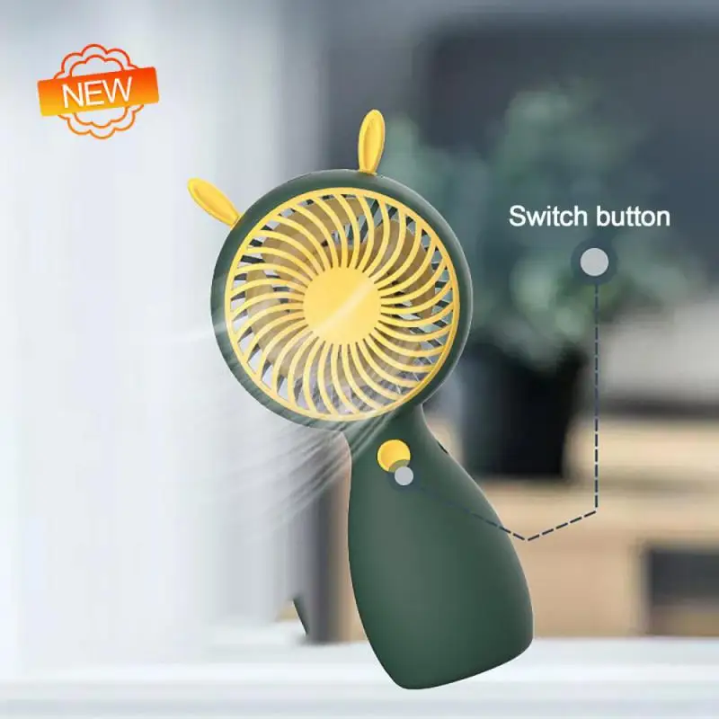 

Portable Fan Cute 4 Colors Lanyard Handheld Mini Fan Desktop Student Summer Usb Charging Electric Fan For Outdoor Camping Travel