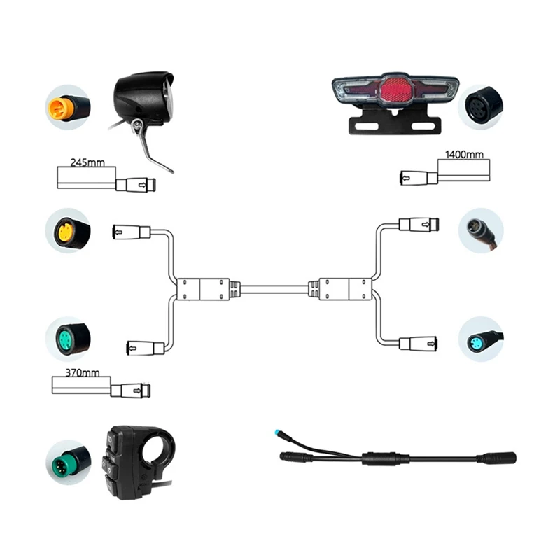 Комплекты фар для электровелосипеда DK336 комплекты запасные части модификации