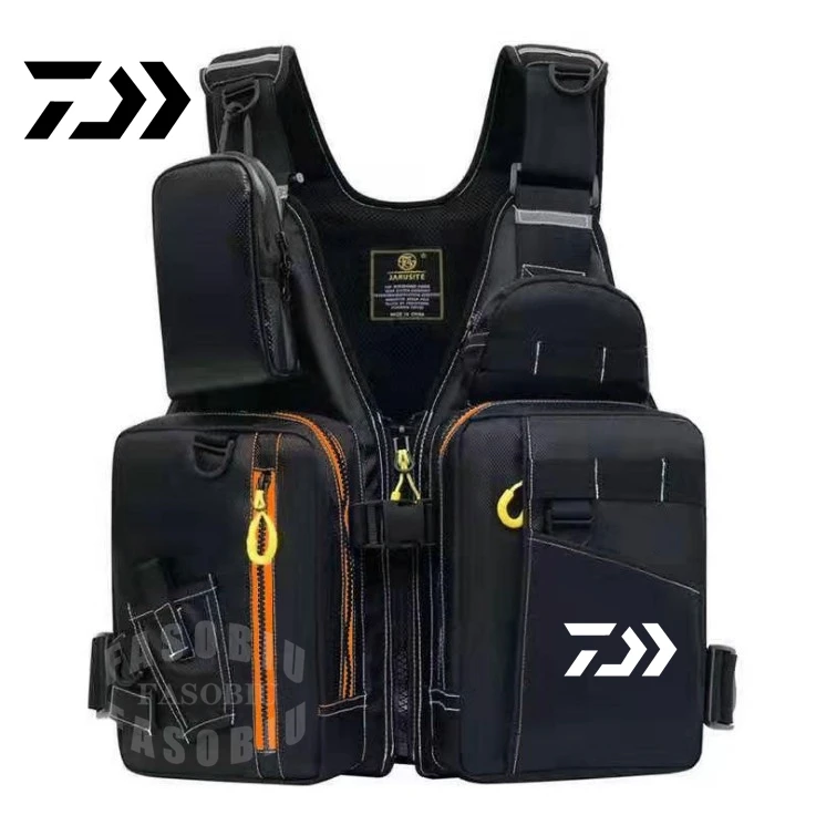 

Daiwa Fishing Vests Life Jacket Buoyancy Suit Adult Professional Breathable Waterproof Sea Fishing Travel Multi-Pockets Vest