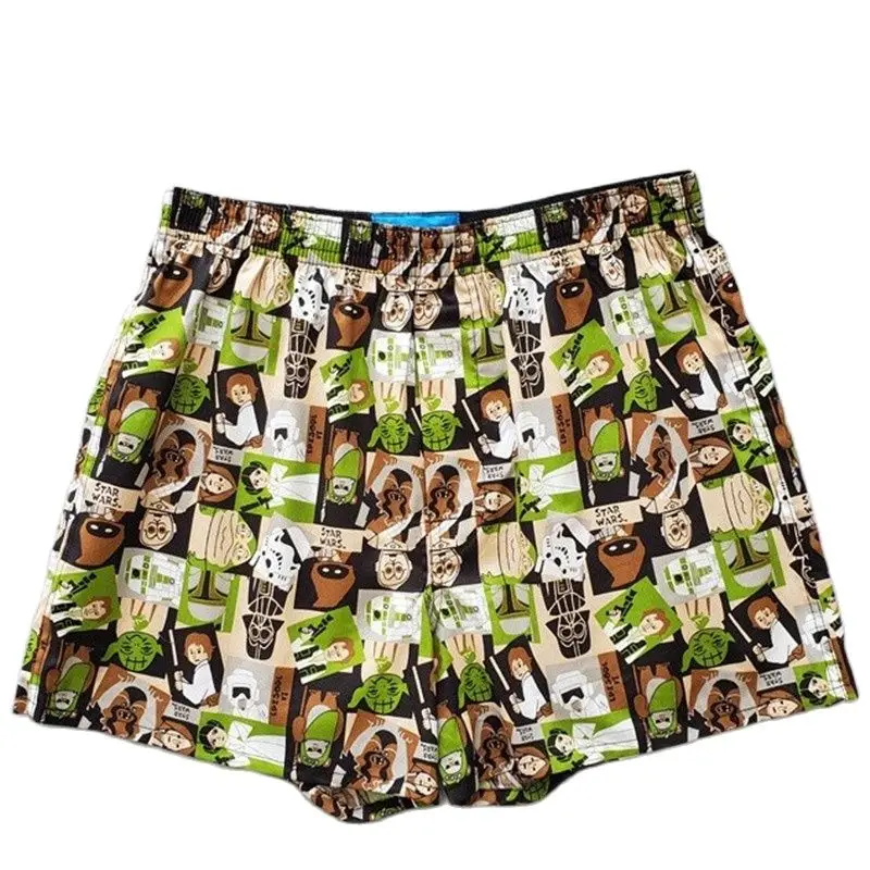 Summer shorts men's underwear Woven cotton Anime Sleeping Pants