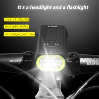 t6 led bike light power bank 5200mah rainproof bicycle flash lights mount 360 degree rotation headlight usb type c front lamp