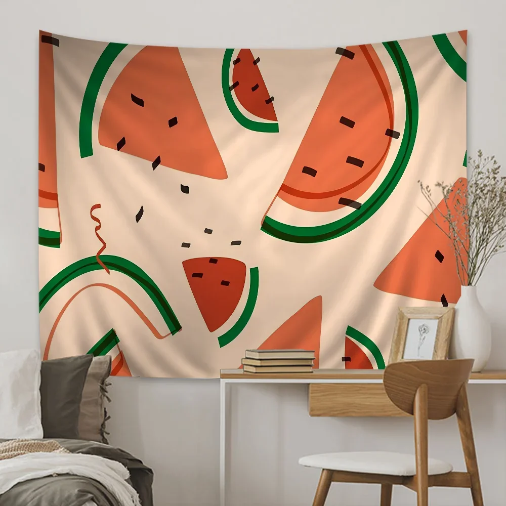 Фруктовая иллюстрация аниме гобелен индийский Будда украшение на стену ведро