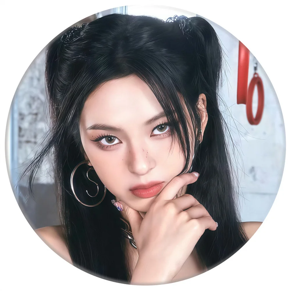 Kpop BABYMONSTER альбом DRIP брошь 5 8 см круглая жесть значок с принтом персонажей шляпа