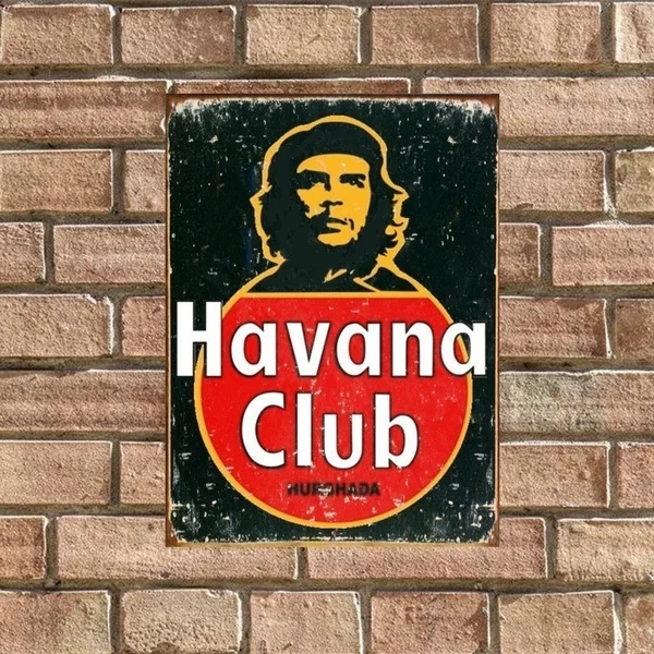 

Classic Che Guevara X Havana Club Vintage Tin Sign Bar Pub Store Home Wall Decor Metal Art Poster Metal Painting Metal Plaque