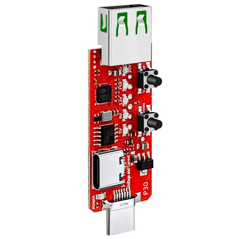 

2X Type-C USB-C PD2.0 PD3.0 Fast Charge Trigger Polling Detector USB-PD Notebook Power Supply Change Board Module