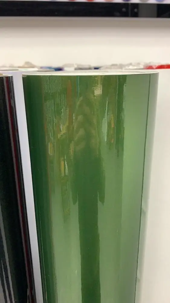 TSAUTOP 1 52*18m PET Line Mamba зеленая супер глянцевая фотобумага для автомобиля