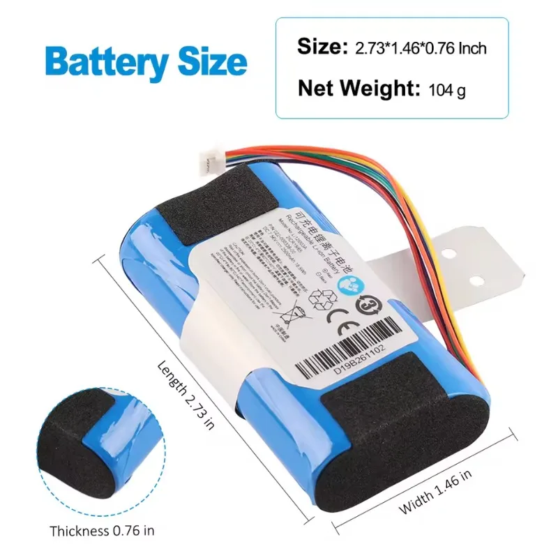 Фото Новая медицинская аккумуляторная батарея LI12I003A 7.56V 2500mAh 18.9Wh для монитора пациента Mindray BeneVision N1, перезаряжаемая №4