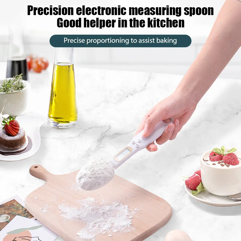 

Electronic Measuring Spoon Scale LCD Display Digital Measuring Food Kitchen Scale Baking Electronic Measuring Mini Kitchen Tool