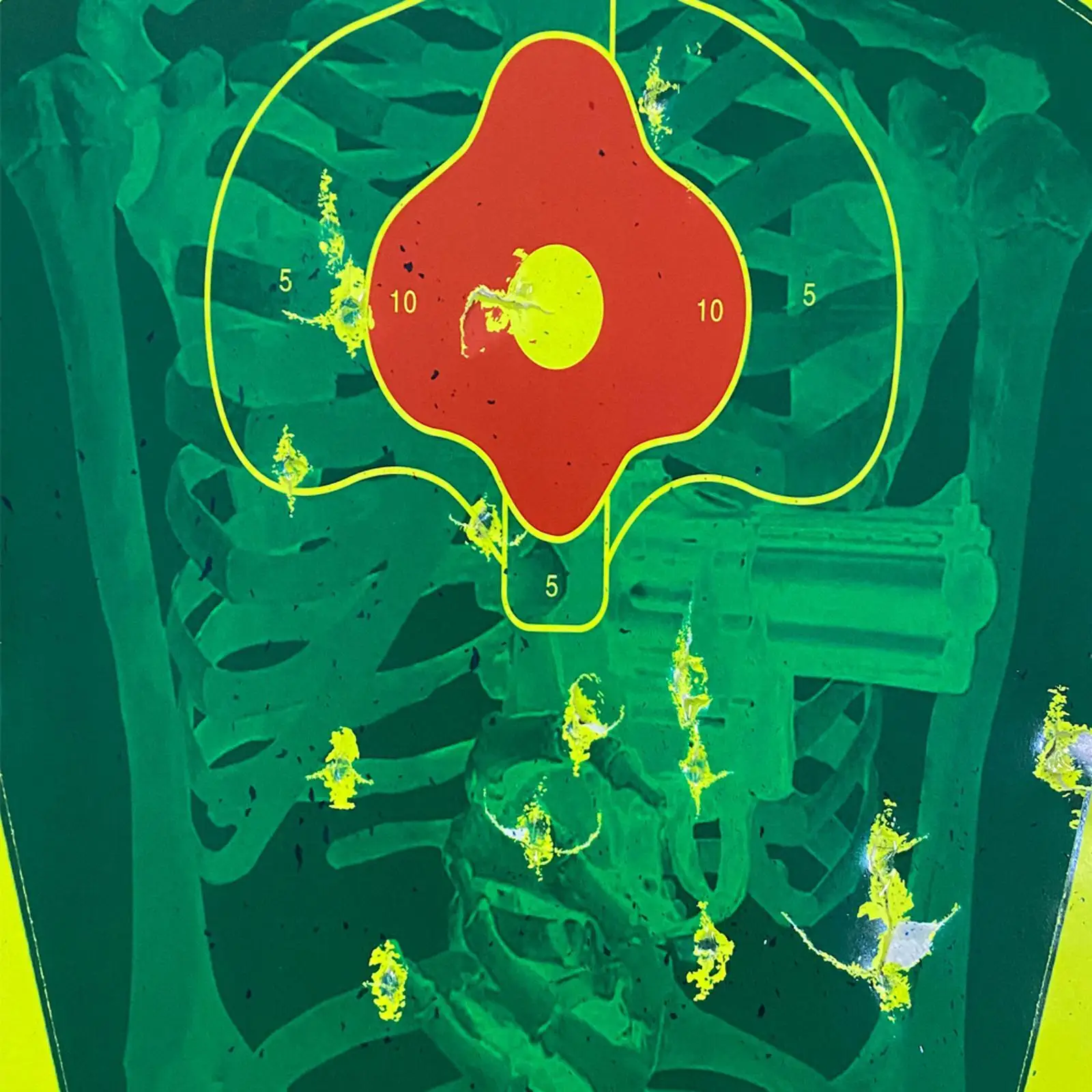 

10x Splatter Targets 12 x18 Paper Silhouette Targets for Shooting Exercise