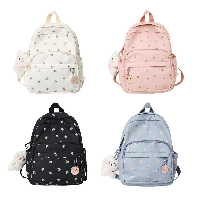 LYingDa Fashion Printed Women's Small Backpack Large Capacity Shoulder Bag  Waterproof Double Layer Casual Daily Coin Purse