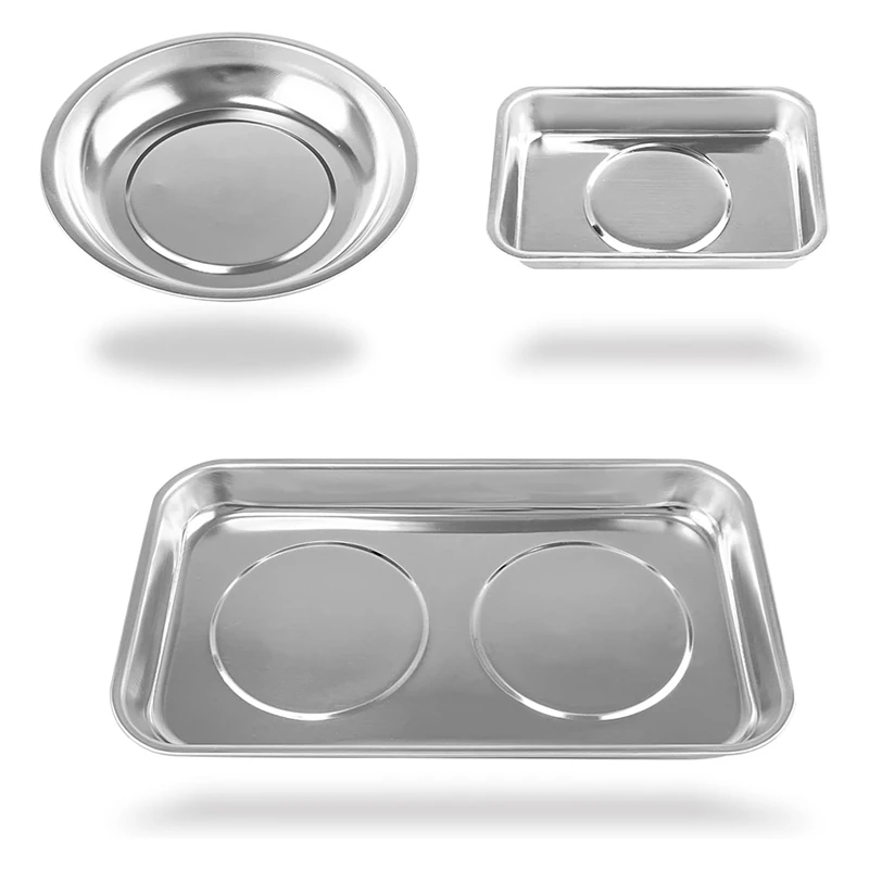 Магнитный Лоток набор лотков для магнитных деталей утолщенный лоток нержавеющая