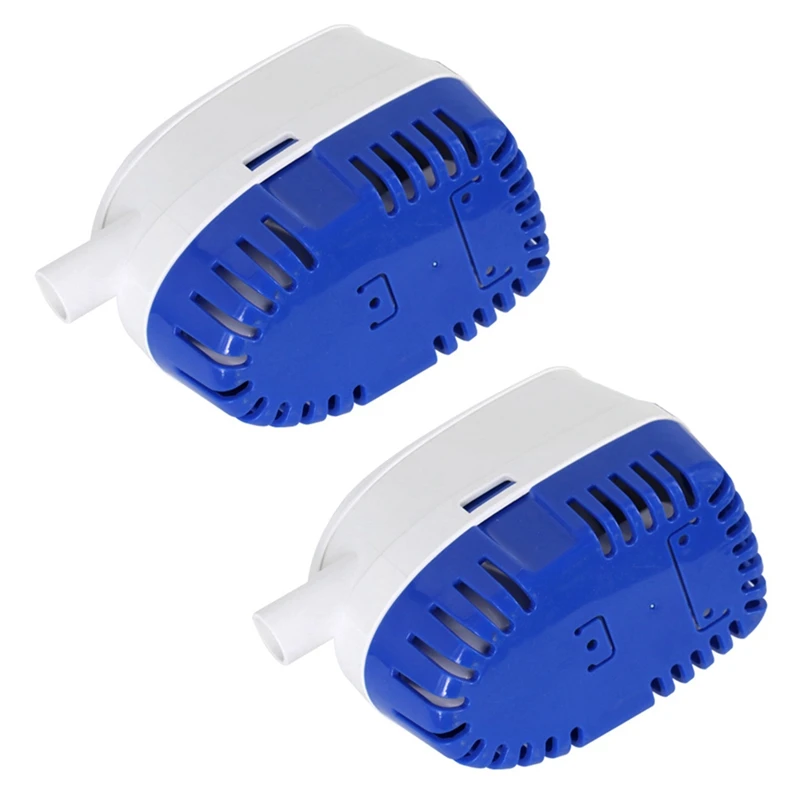 

2X Automatic Submersible Boat Bilge Water Pump 12V Auto With Float Switch Outlet 750GPH