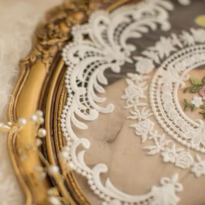 

Вышивка подставка под столовую посуду Европейский стиль кружевная ткань защита от ожогов для обеденного стола Изоляционная Пластина коврик