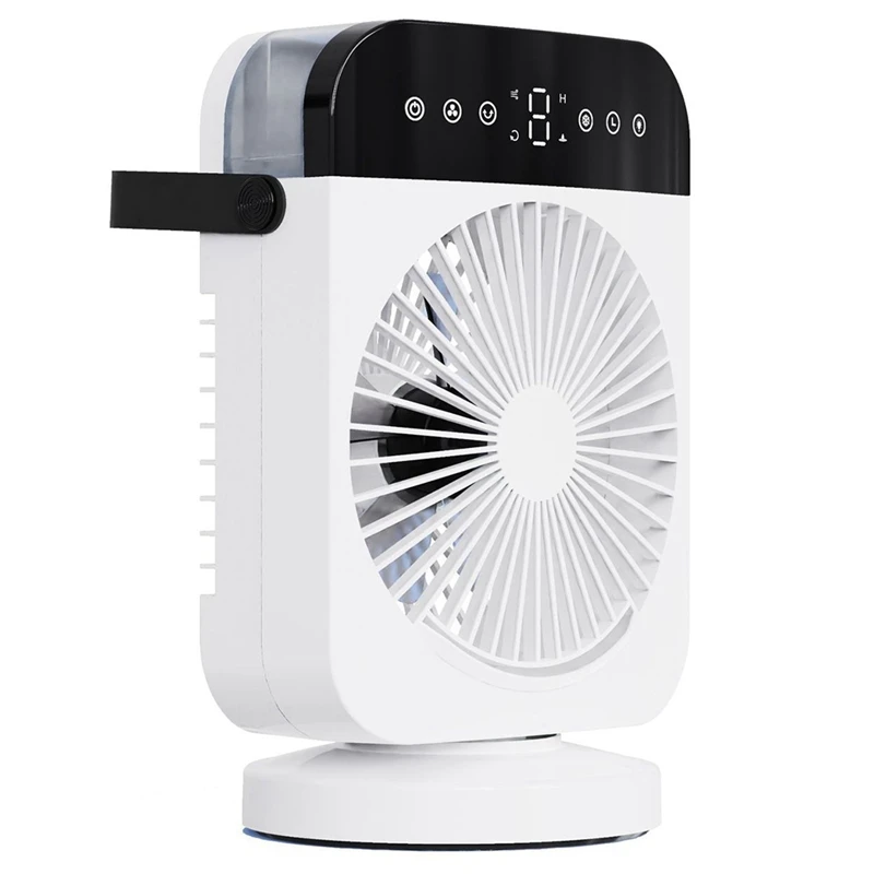 

Portable Air Conditioner, Mini Personal Evaporative Air Cooler,Small Desktop Cooling Fan With LED Light For Bedroom