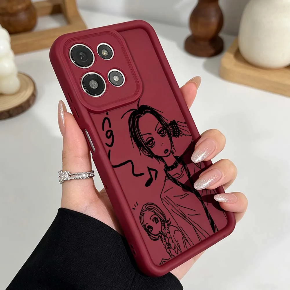Популярный чехол для телефона с аниме-дизайном NANA для Motorola Moto G86 G85 G75 G56 G06 Edge 70 60 50 Fusion, силиконовый чехол с рисунком Eye Ladder (art.: 3920dc41214ca) - 3920dc41214ca