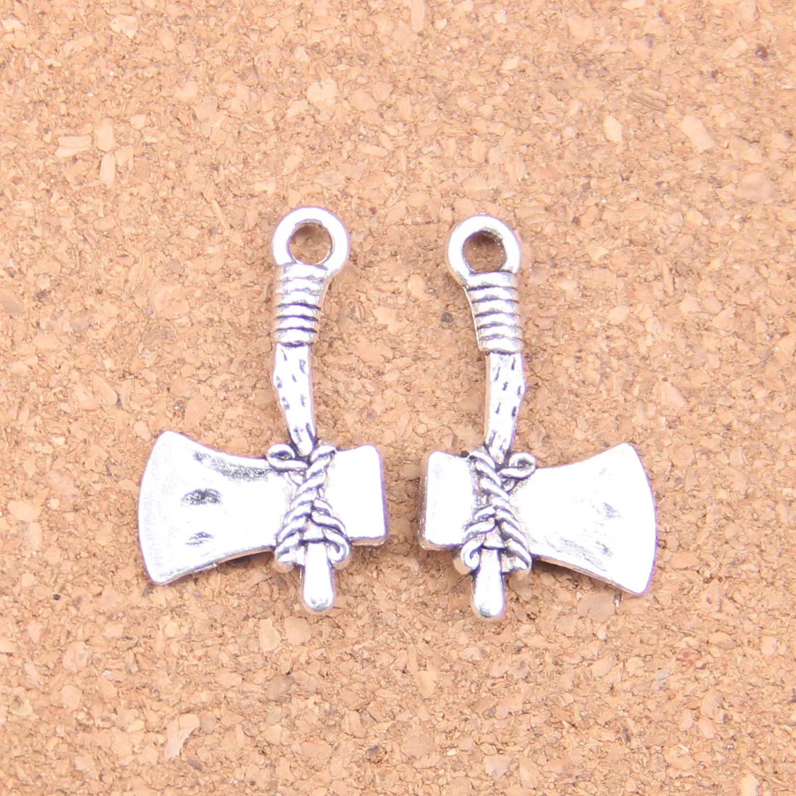 

62pcs Charms stone axe ax 28x15mm Antique Pendants,Vintage Tibetan Silver Jewelry,DIY for bracelet necklace