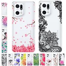 For Oppo Find X5 Pro 5G Case TPU Silicone Soft Cartoon Clear Case for Oppo Find X5 Phone Cover FindX5 X 5 Pro Transparent Coque